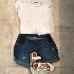 Maternity Roll-up Shorts Sz 10